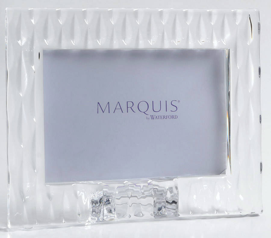 Rainfall Frame-Holds 4" X 6" Photo by Waterford Crystal-1