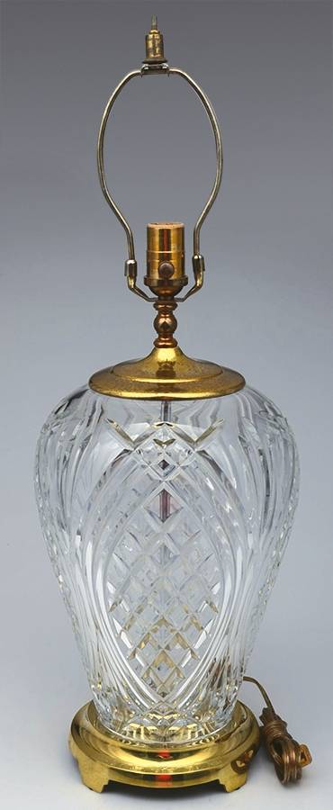 Kilkenny 27" Electric Lamp Base by Waterford Crystal-1