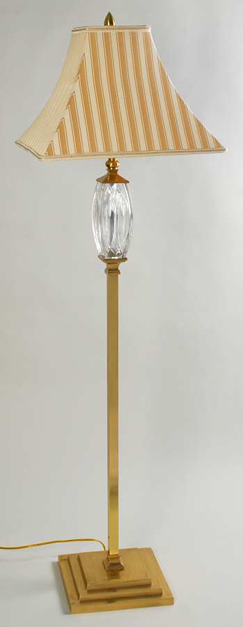 Finn 60" Floor Lamp & Shade by Waterford Crystal-1