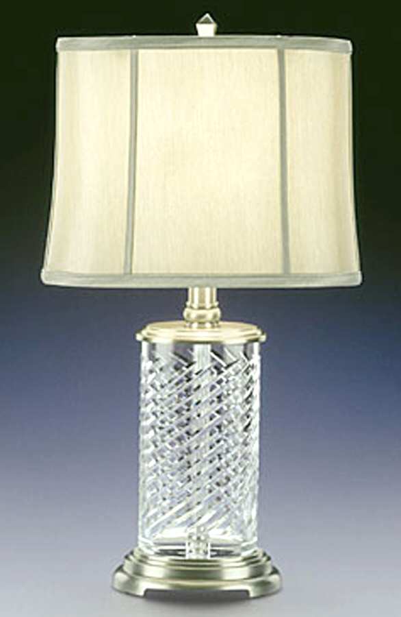 Elliptical 26" Electric Lamp & Shade by Waterford Crystal-1