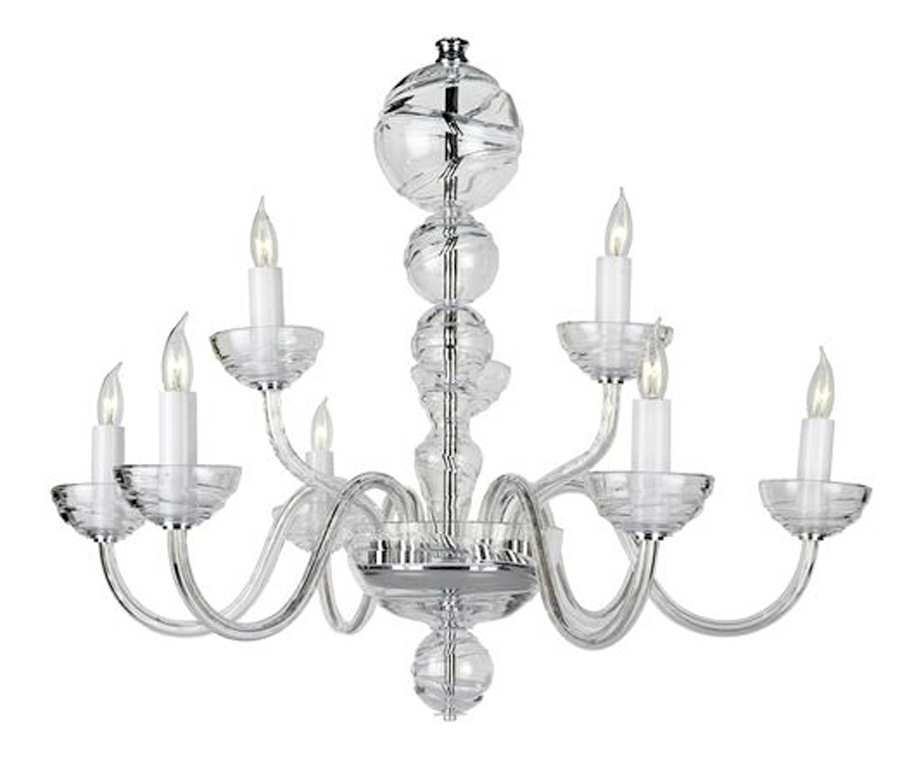 Cosmic 9 Arm Chandelier by Waterford Crystal-1