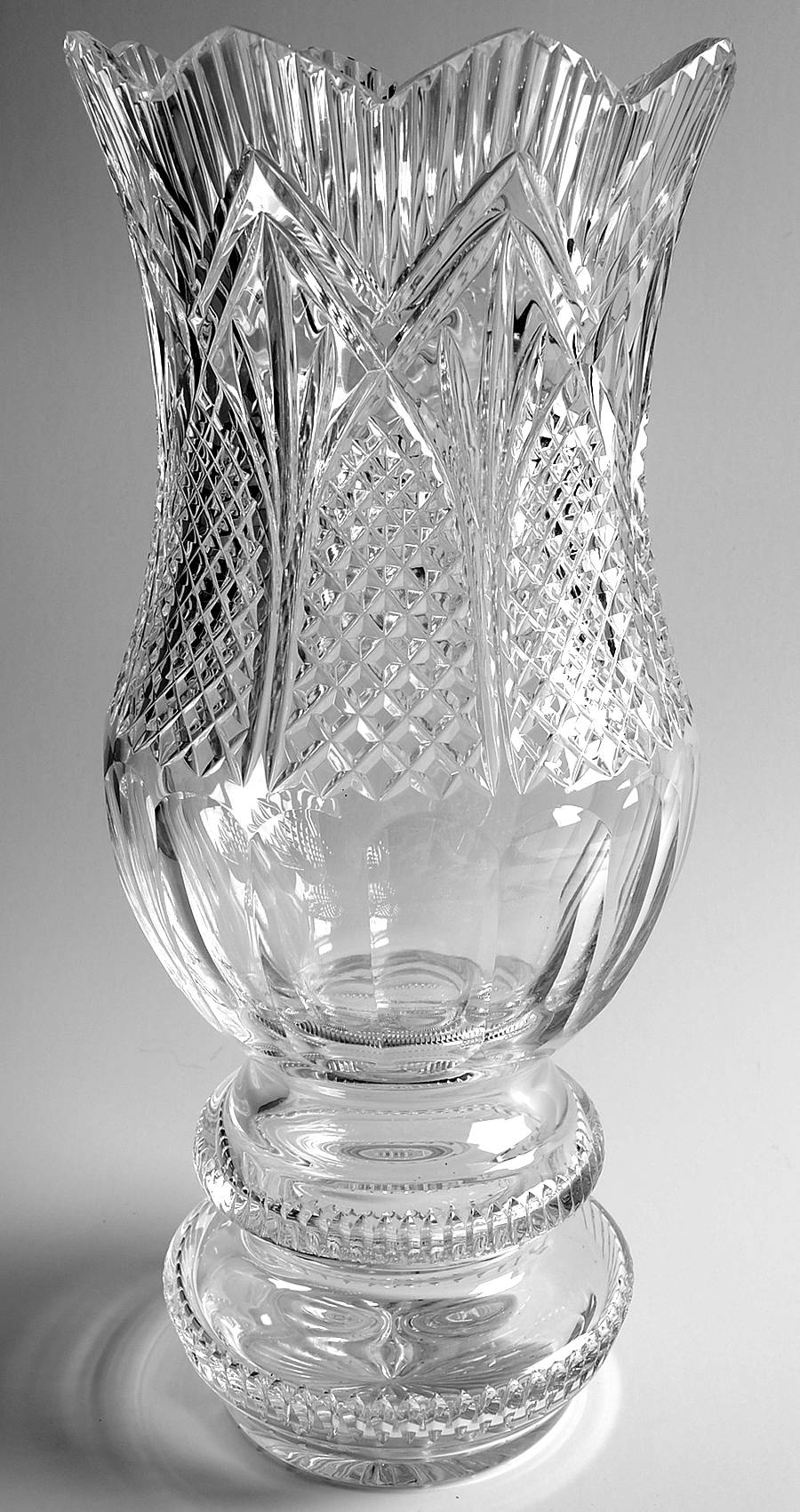 Hyacinth 15" Flower Vase by Waterford Crystal-1