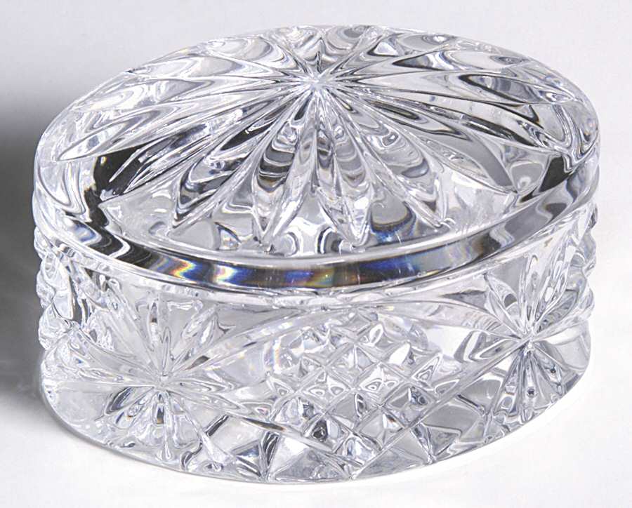 Boxes Oval Box with Lid by Waterford Crystal-1