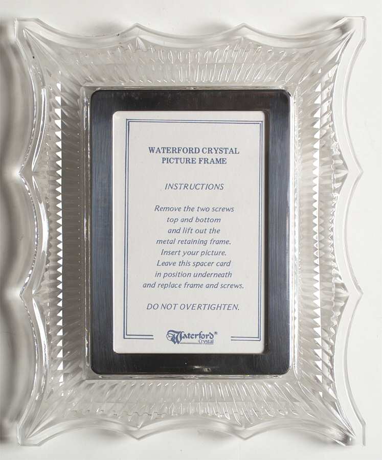 Picture Frames Frame-Holds 3" X 5" Photo by Waterford Crystal-1