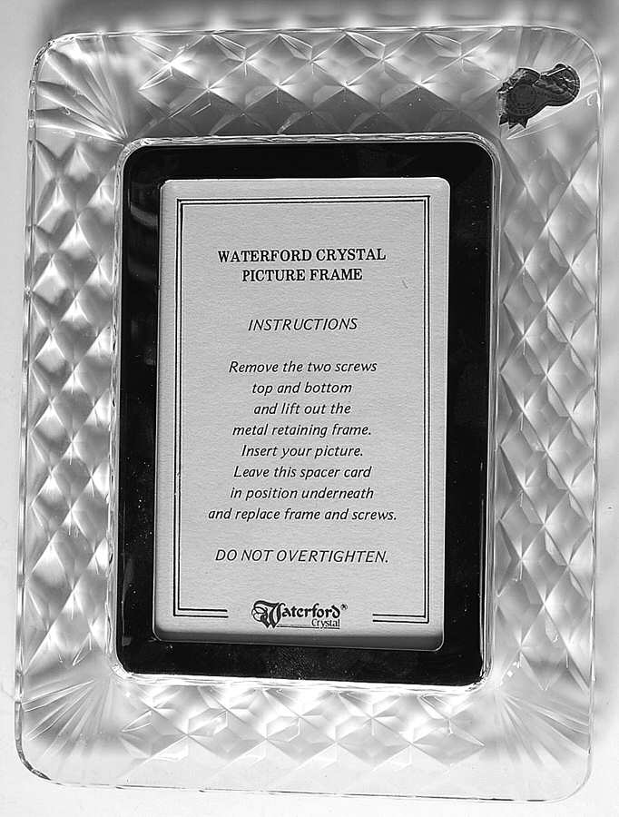 Picture Frames Frame-Holds 3" X 5" Photo by Waterford Crystal-1