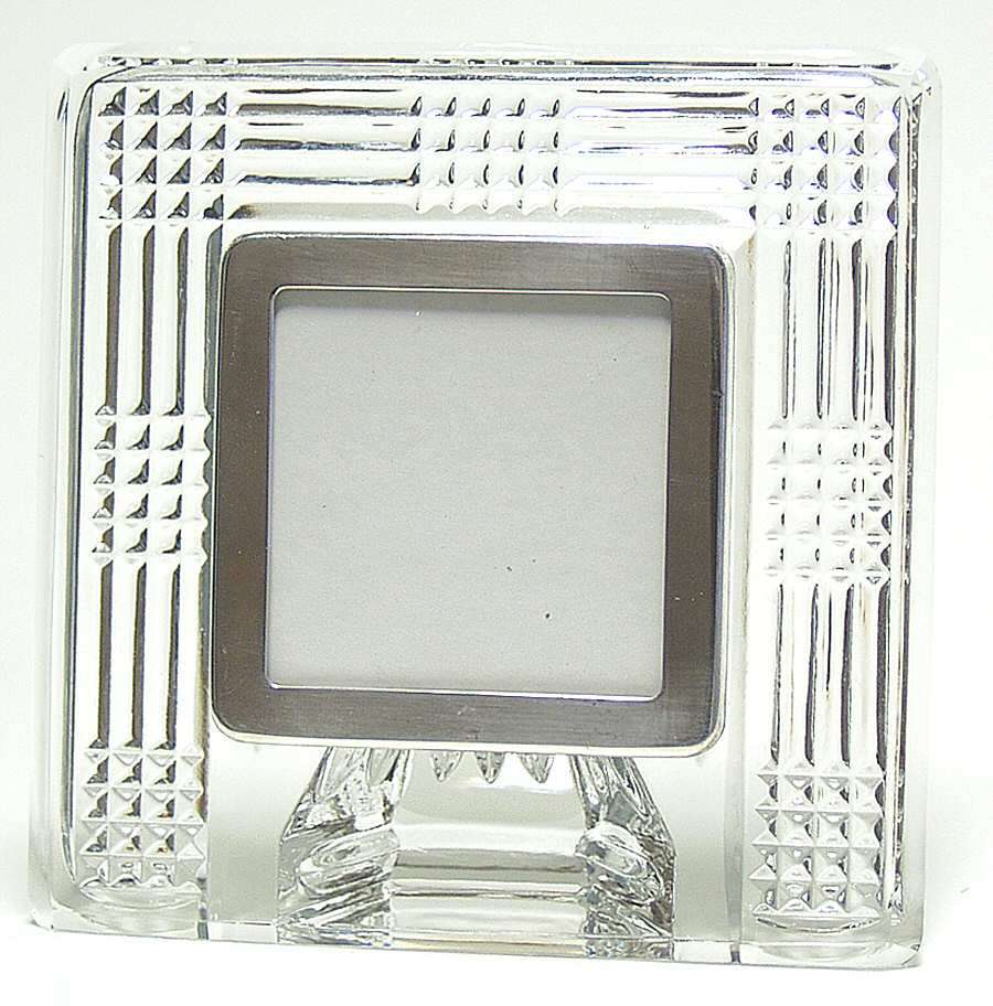Picture Frames Square Frame-Holds 2 1/2" X 2 1/2" Photo by Waterford Crystal-1
