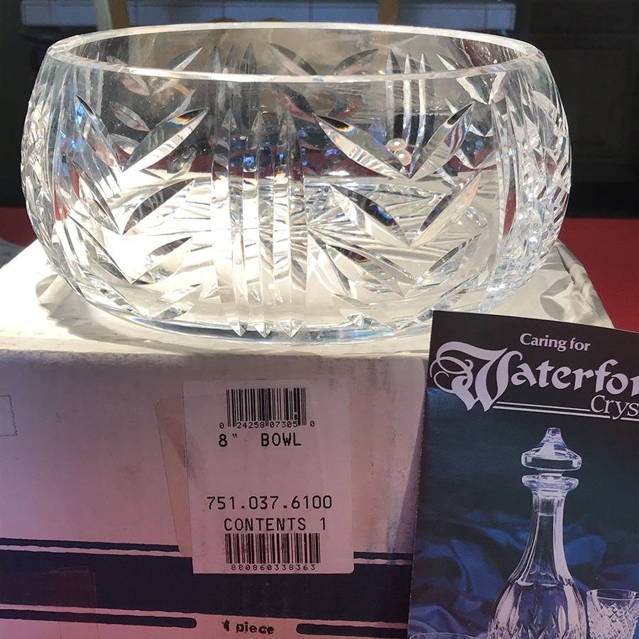 Glencar 8" Round Bowl by Waterford Crystal-1