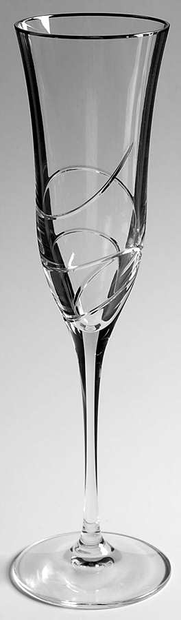 Ballet Ribbon Platinum Fluted Champagne by Waterford Crystal-1