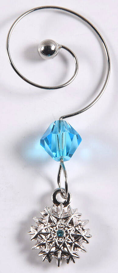 Snowflake Wishes Goodwill Wine Charm by Waterford Crystal-1