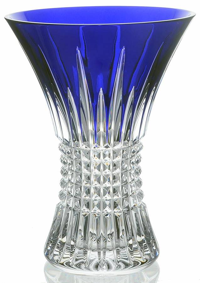 Lismore Diamond 8" Flower Vase by Waterford Crystal-1