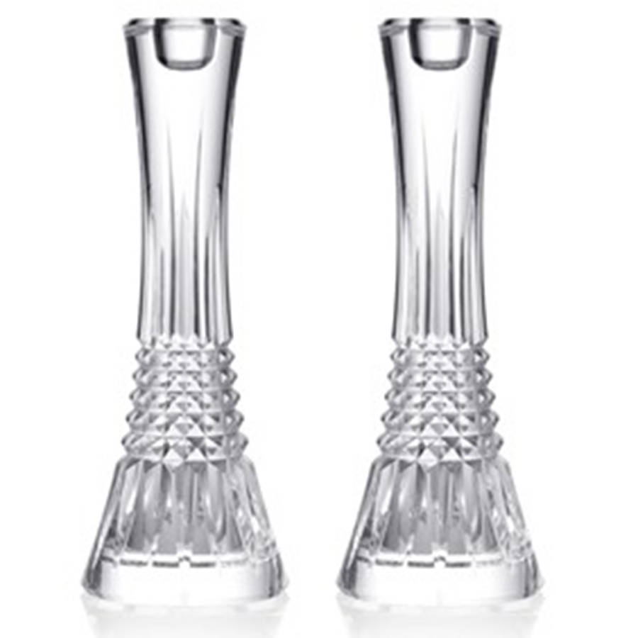 Lismore Diamond (Set of 2) 10" Single Candlestick by Waterford Crystal-1