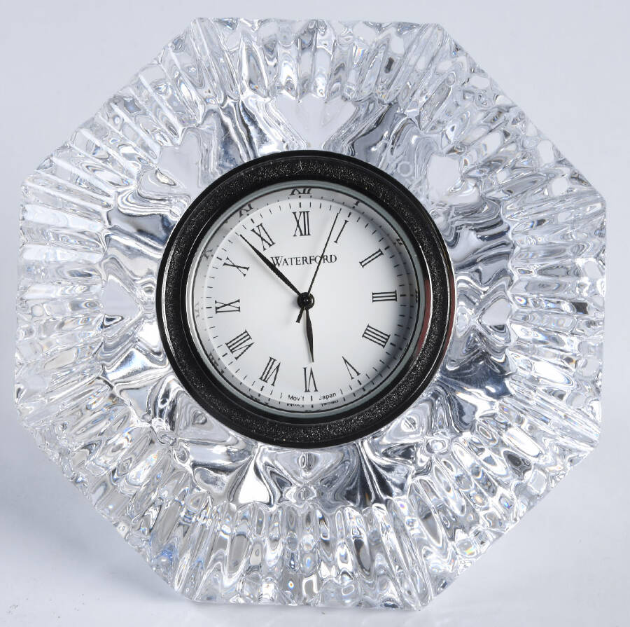 Lismore Diamond Small Quartz Clock by Waterford Crystal-1