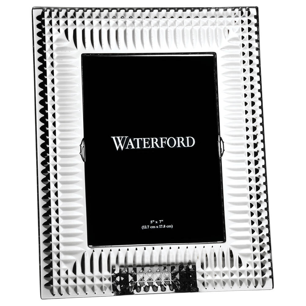 Lismore Diamond Frame-Holds 5" X 7" Photo by Waterford Crystal-1