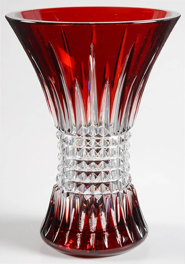 Lismore Diamond 8" Flower Vase by Waterford Crystal-1