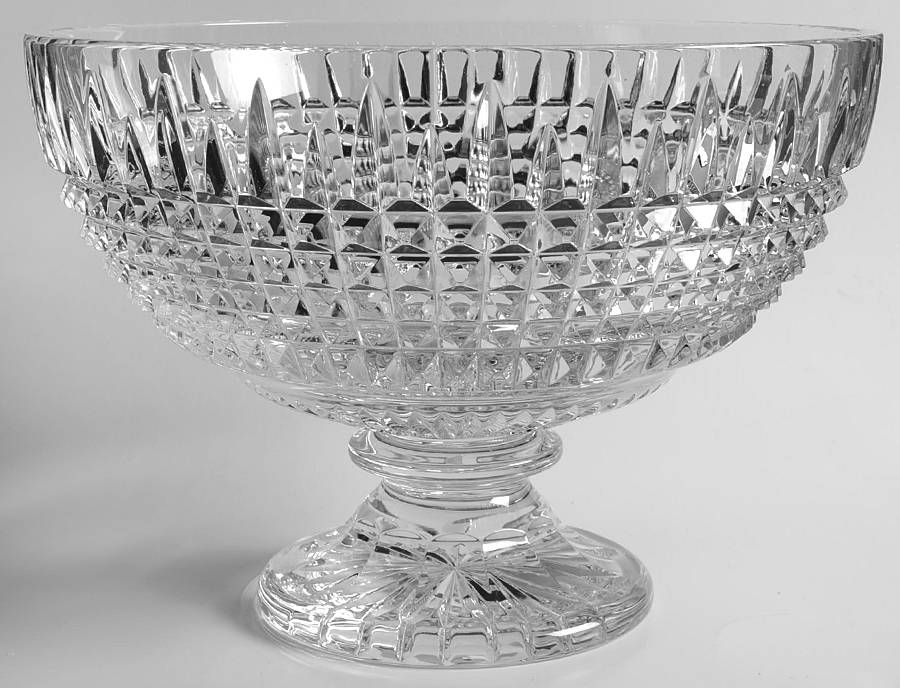 Lismore Diamond Footed Centerpiece Bowl by Waterford Crystal-1
