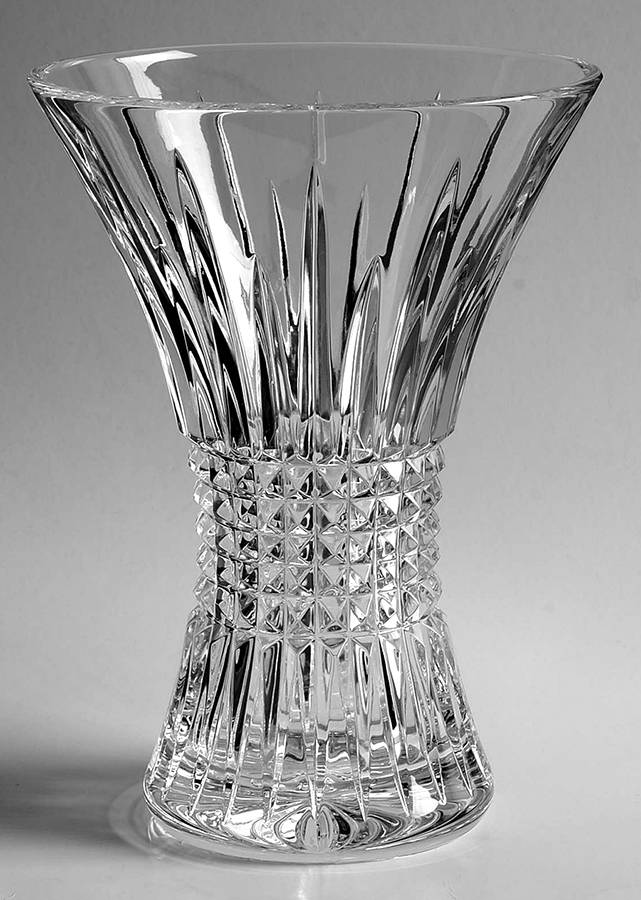 Lismore Diamond 8" Flower Vase by Waterford Crystal-1