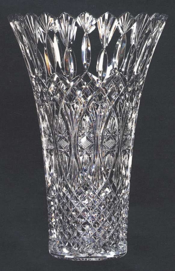 House of Waterford Lismore Collector 14" Hillside Vase by Waterford Crystal-1