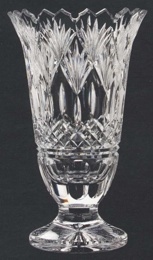 House of Waterford Lismore Collector Lismore Gate Footed Vase by Waterford Crystal-1