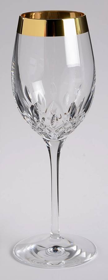 Lismore Essence Gold (Gold Band) Wine Glass by Waterford Crystal-1