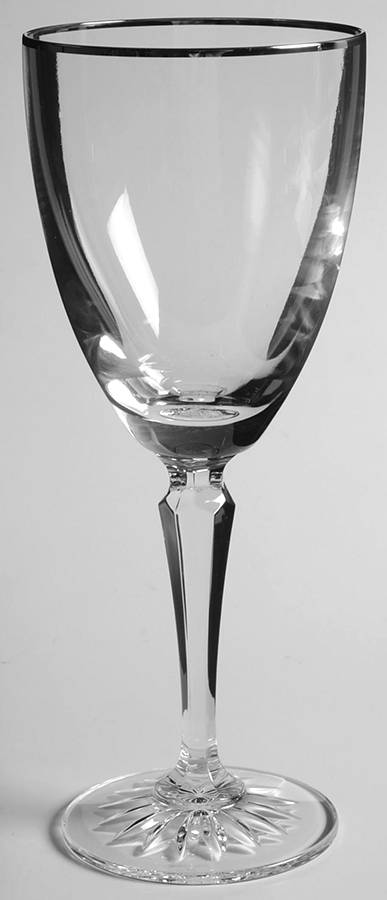 Cortland Platinum Water Goblet by Waterford Crystal-1