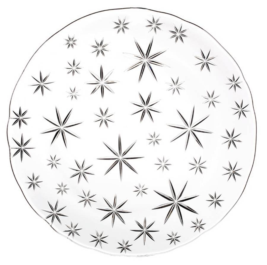 Snowflake 12" Round Platter by Waterford Crystal-1