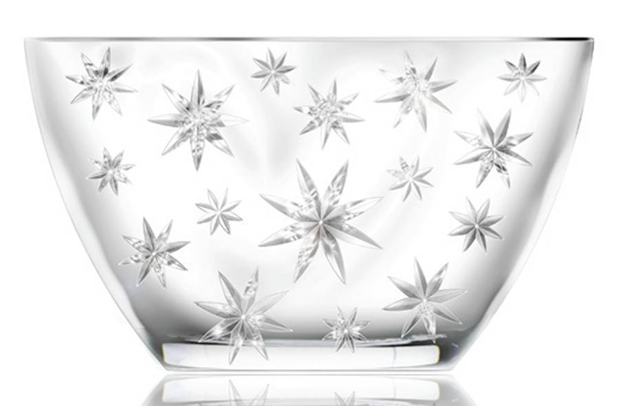 Snowflake 8" Round Bowl by Waterford Crystal-1