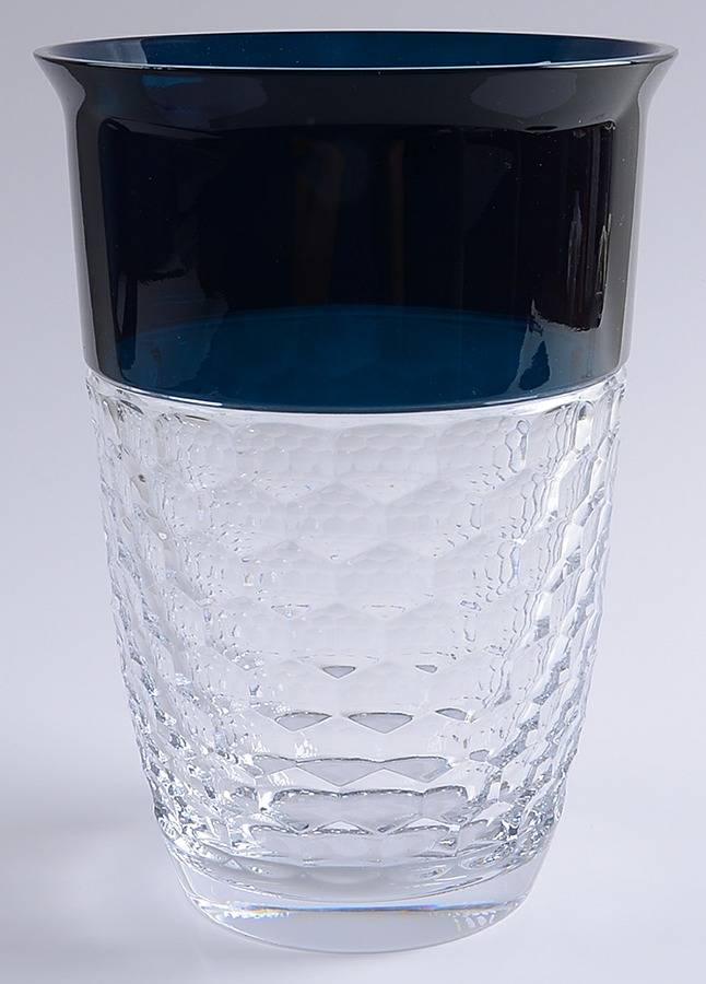 Half and Half 9" Flower Vase by Waterford Crystal-1