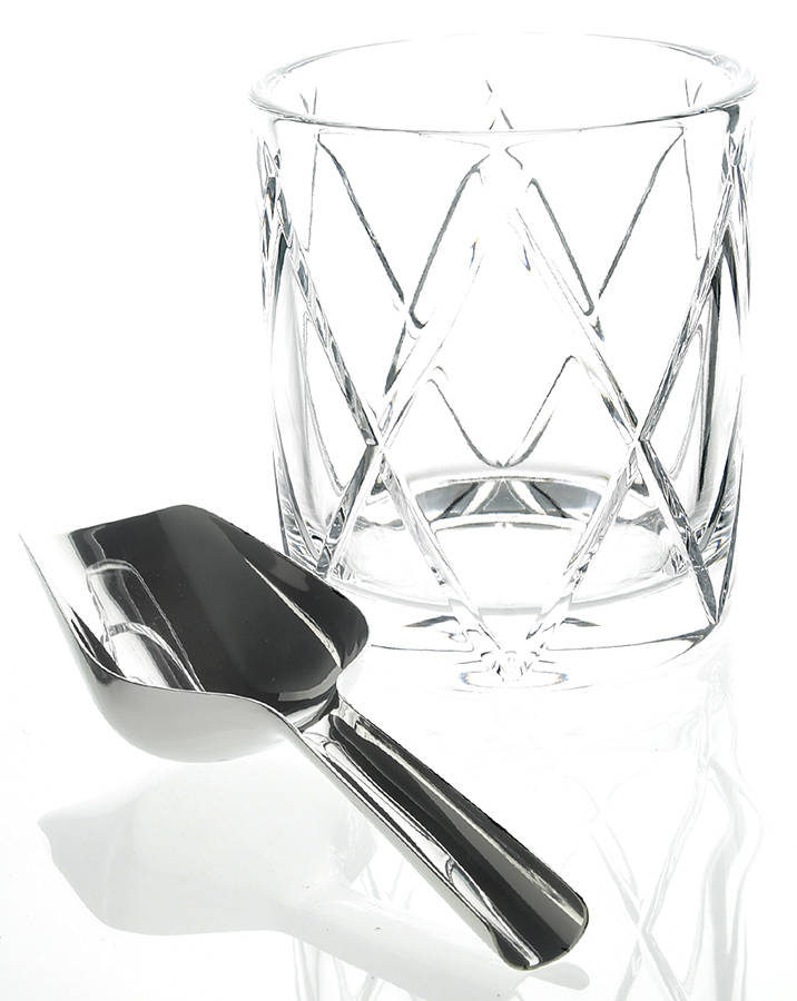 Short Stories Ice Bucket & Metal Scoop by Waterford Crystal-1