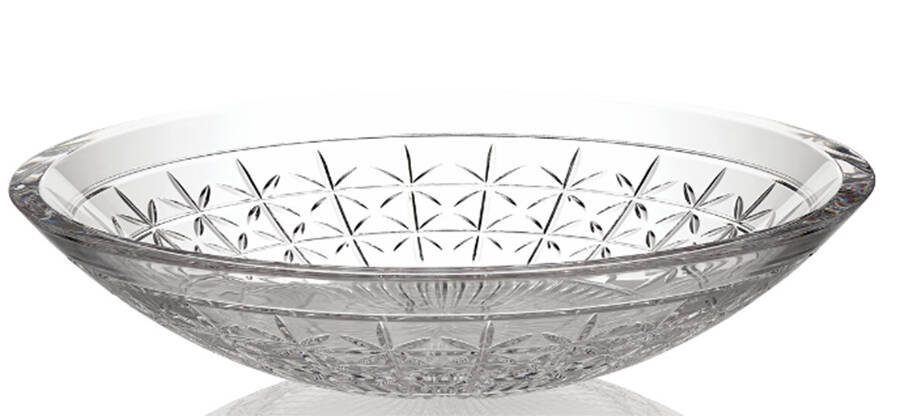 Master Craft Powerscourt 12" Shallow Round Bowl by Waterford Crystal-1