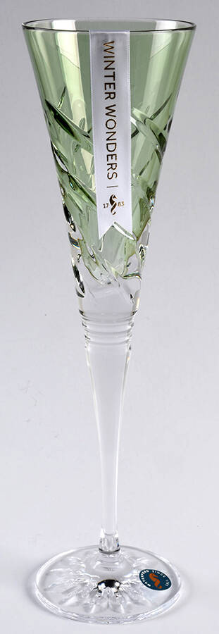 Winter Wonders Green Fluted Champagne by Waterford Crystal-1
