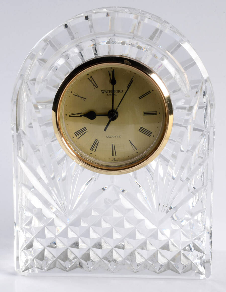 Clocks Large Dome Clock by Waterford Crystal-1