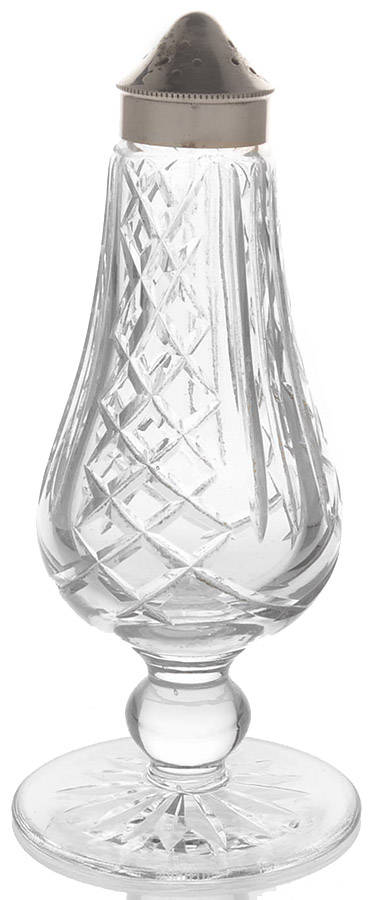 Salt & Pepper, Salt Dips Footed Shaker & Metal Lid by Waterford Crystal-1