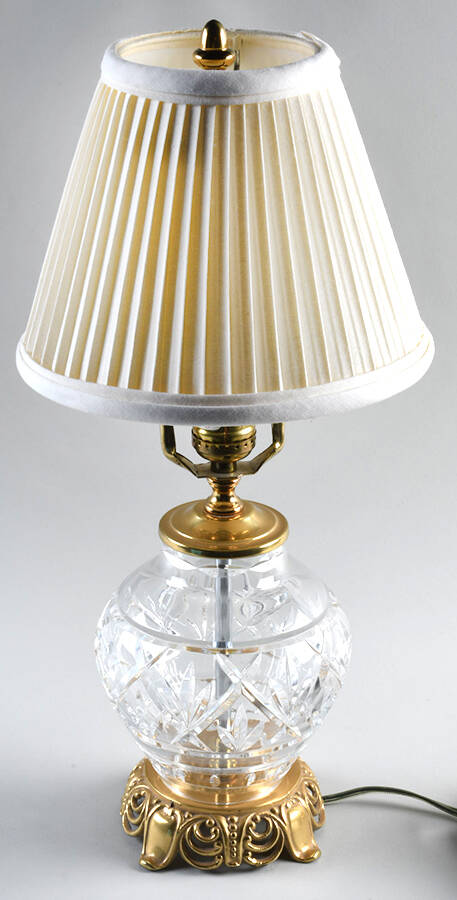 Lamps 17" Electric Lamp & Shade by Waterford Crystal-1
