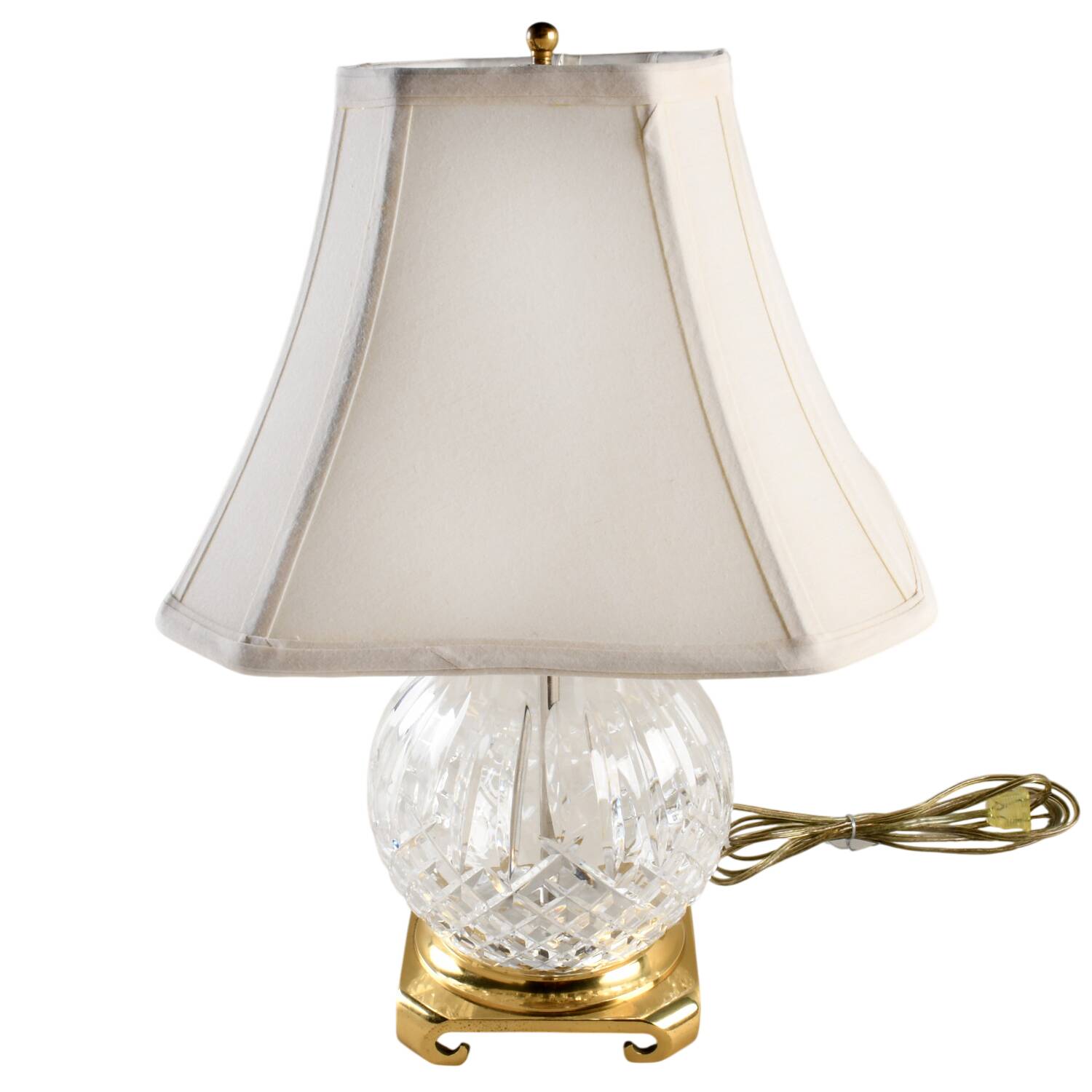 Lamps 16" Electric Lamp & Shade by Waterford Crystal-1