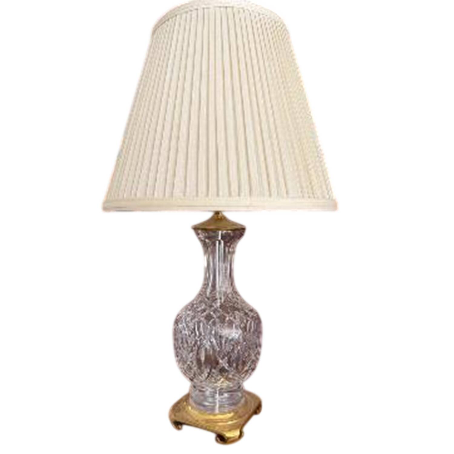 Lamps 27" Electric Lamp & Shade by Waterford Crystal-1