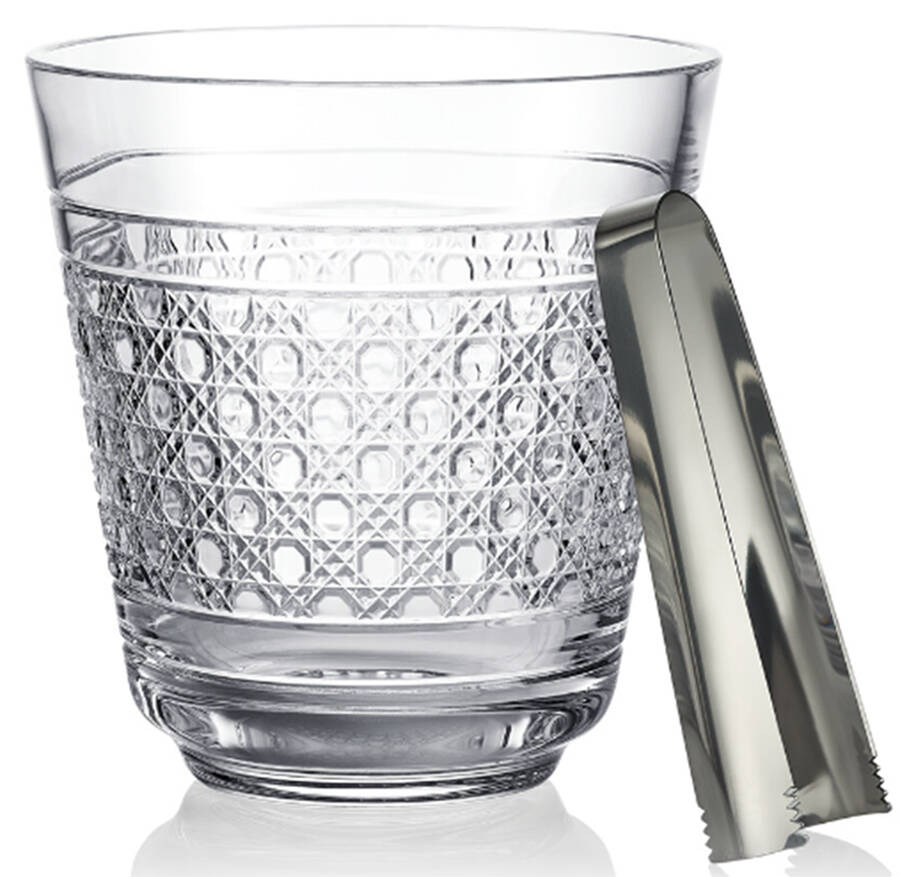 Opulence II Ice Bucket with Tongs by Waterford Crystal-1