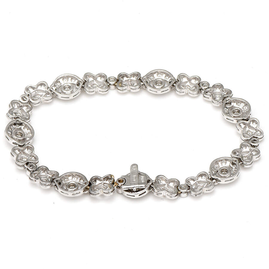 Platinum 18KW Pave Diamond(1.65) Circular Link Bracelet-2