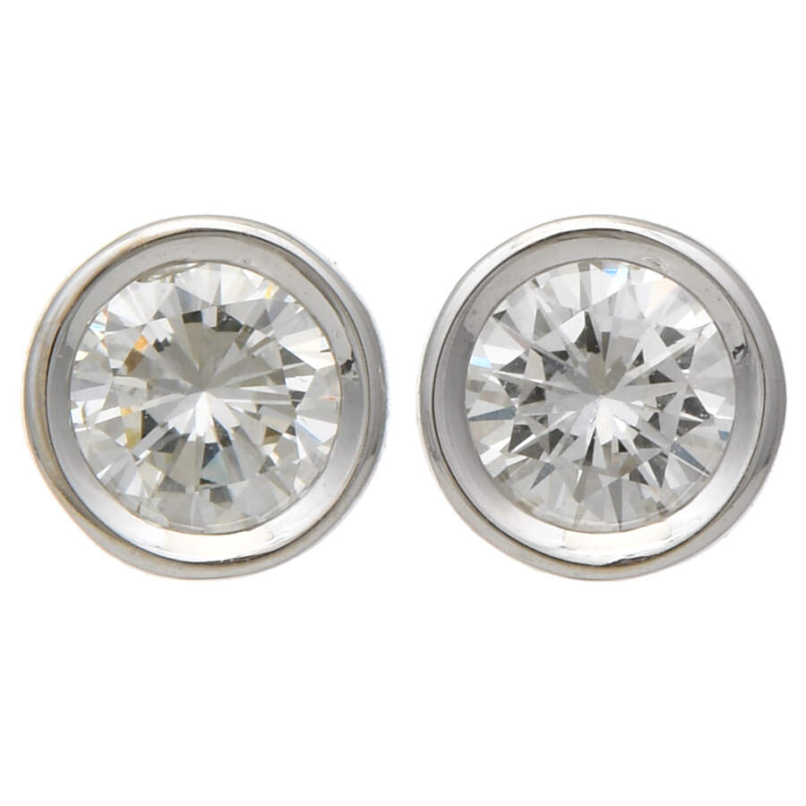 14KW Brilliant Cut Diamond (0.74) Stud Earrings-1