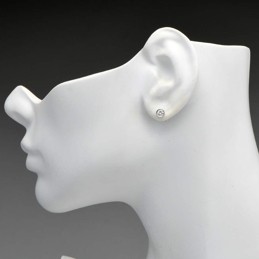14KW Diamond(0.46) Stud Earrings-3