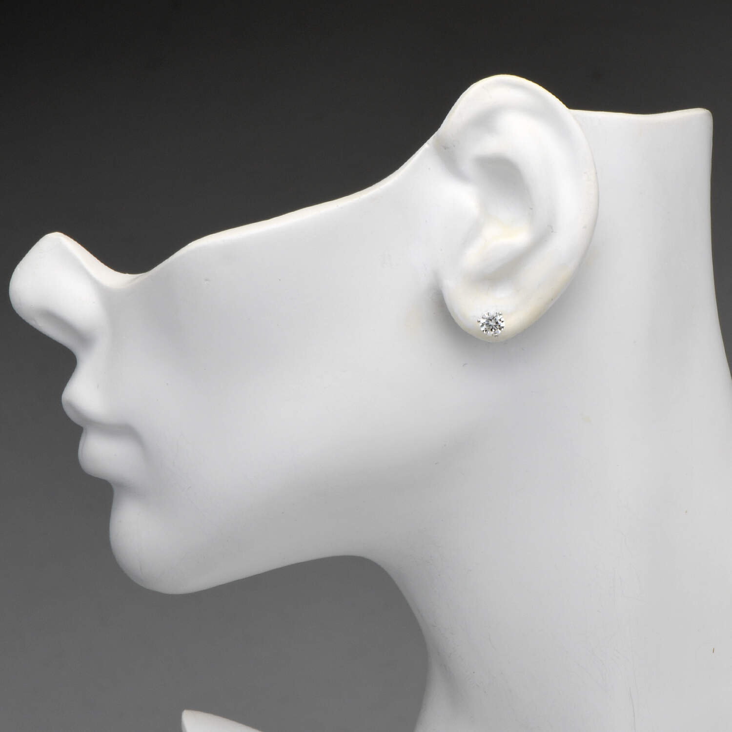 14KW Diamond(0.99) Stud Earrings-3