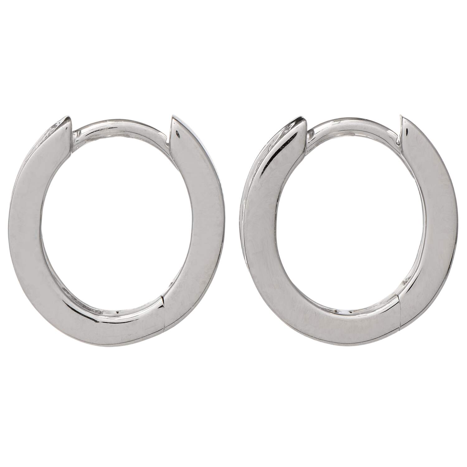 14KW Diamond (0.56) Channel Huggie Hoop Earrings-2