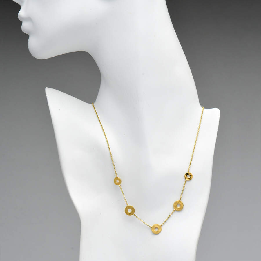 18KY Ippolita "Senso" Open Disc Necklace-3