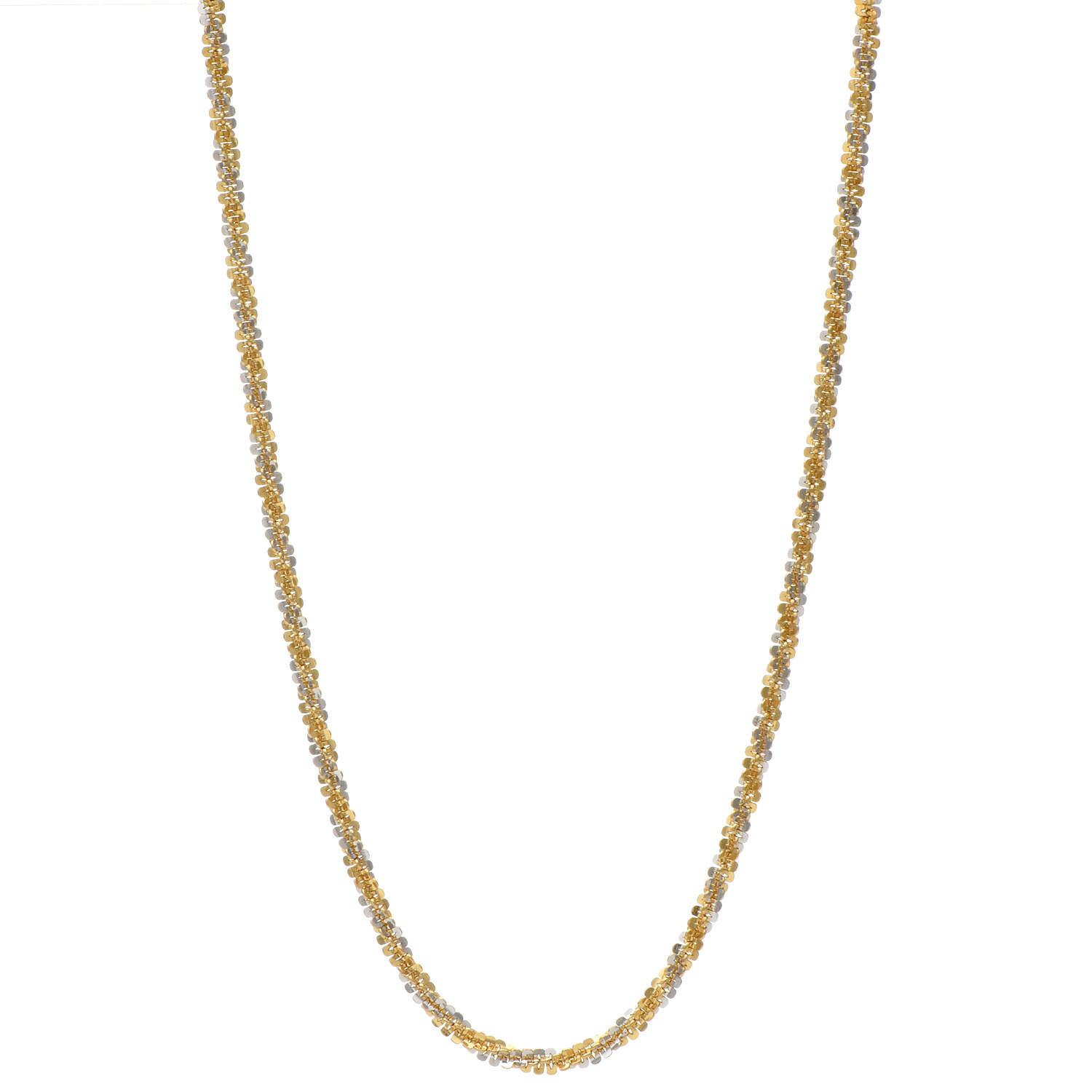 14KYW Solid Margarita Chain Necklace-1