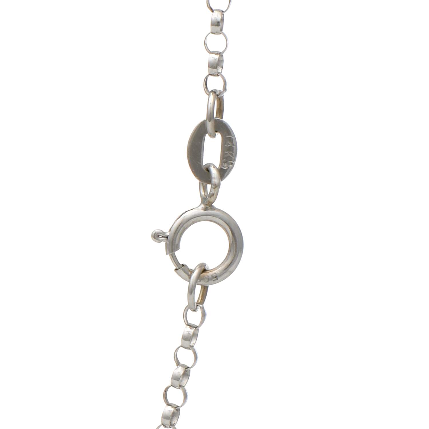 14KW Sapphire(1.64) & Diamond(0.81) Necklace-3