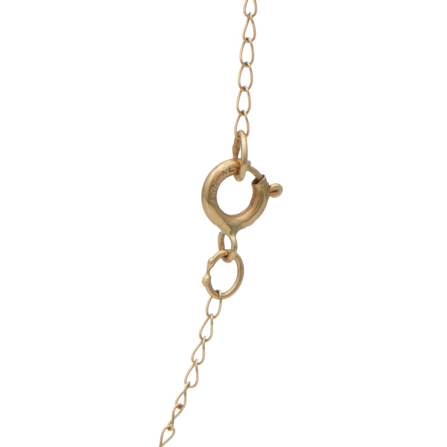 14KY Pink Sapphire (0.65) & Diamond (0.07) Necklace-7