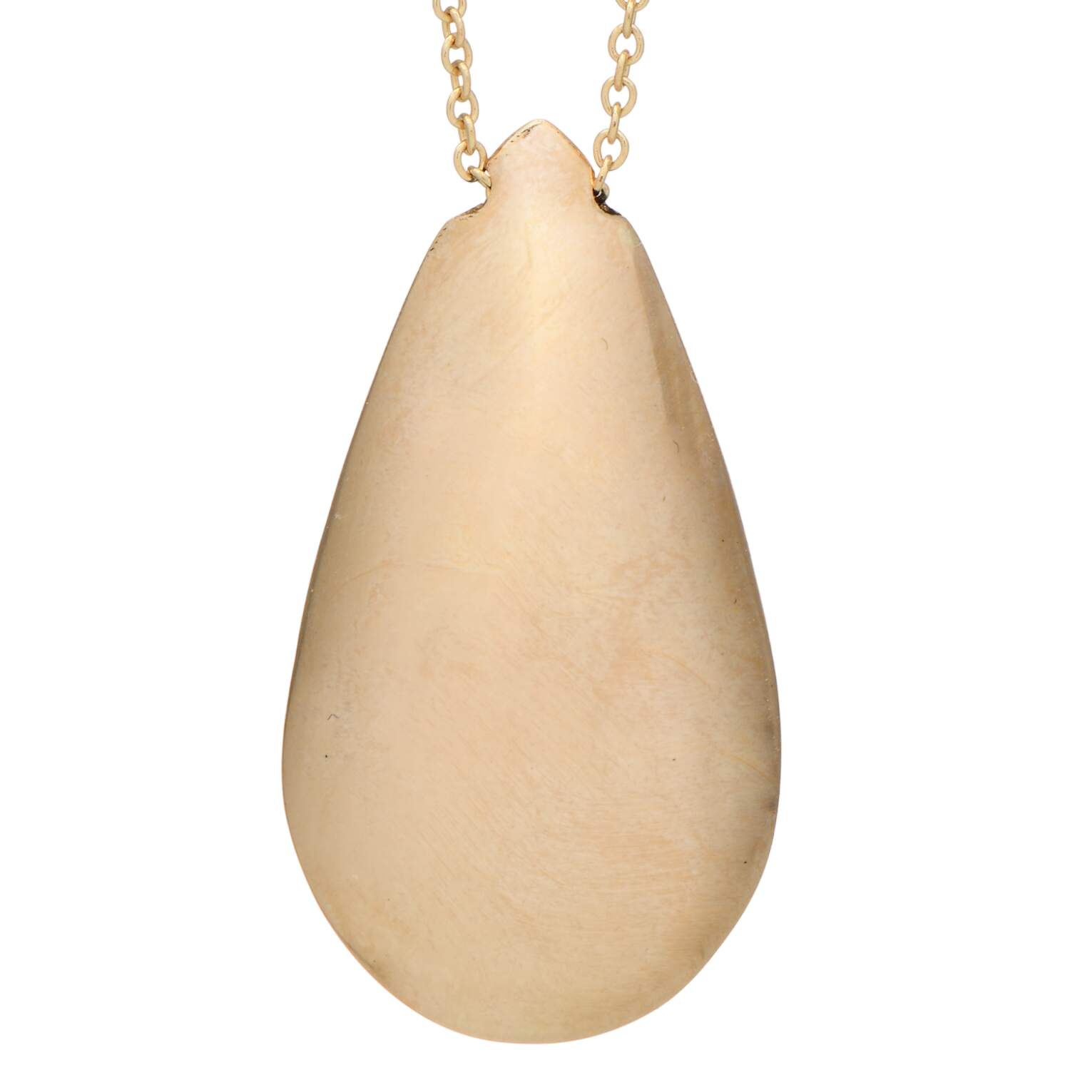 14KY Gold Teardrop Necklace-1