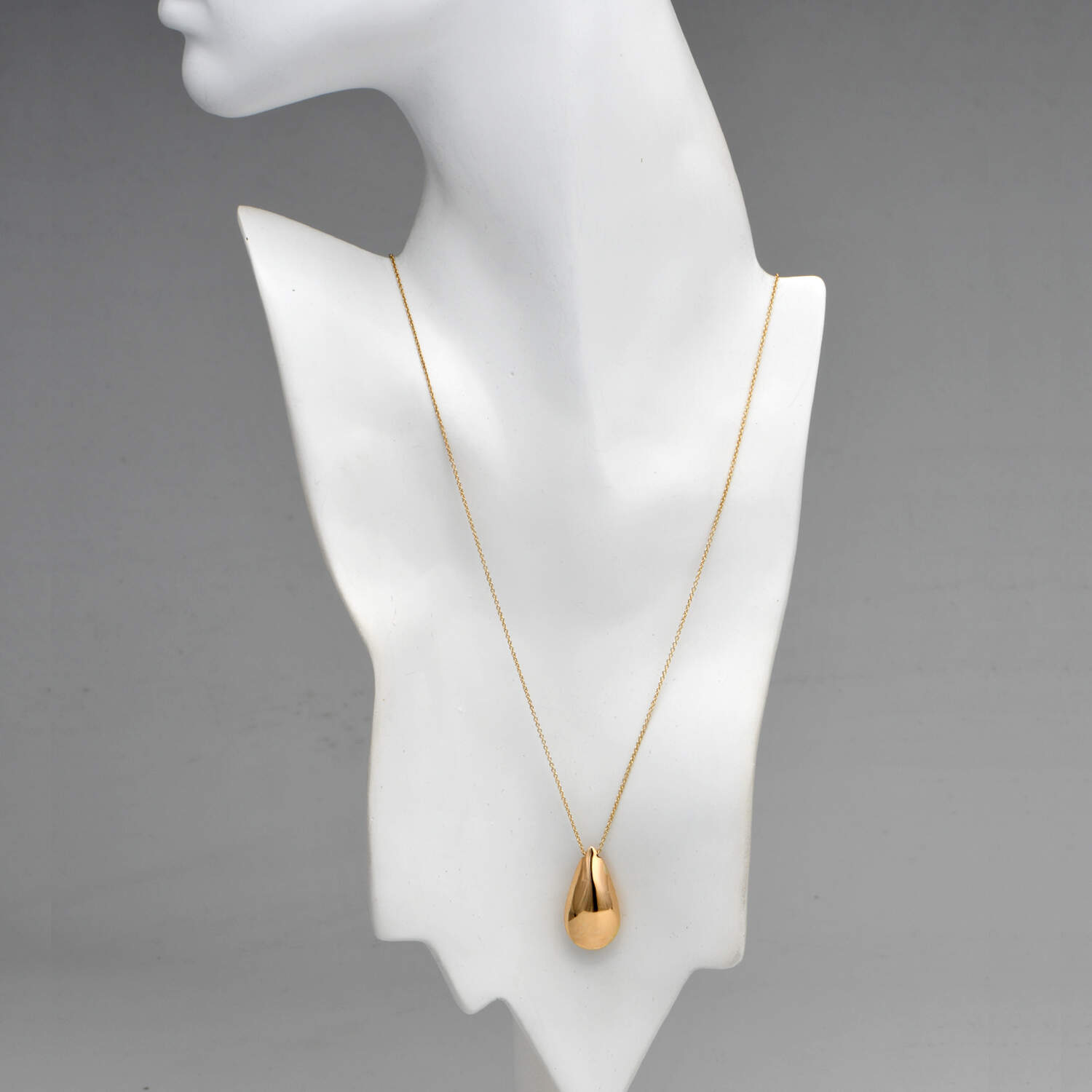 14KY Gold Teardrop Necklace-2