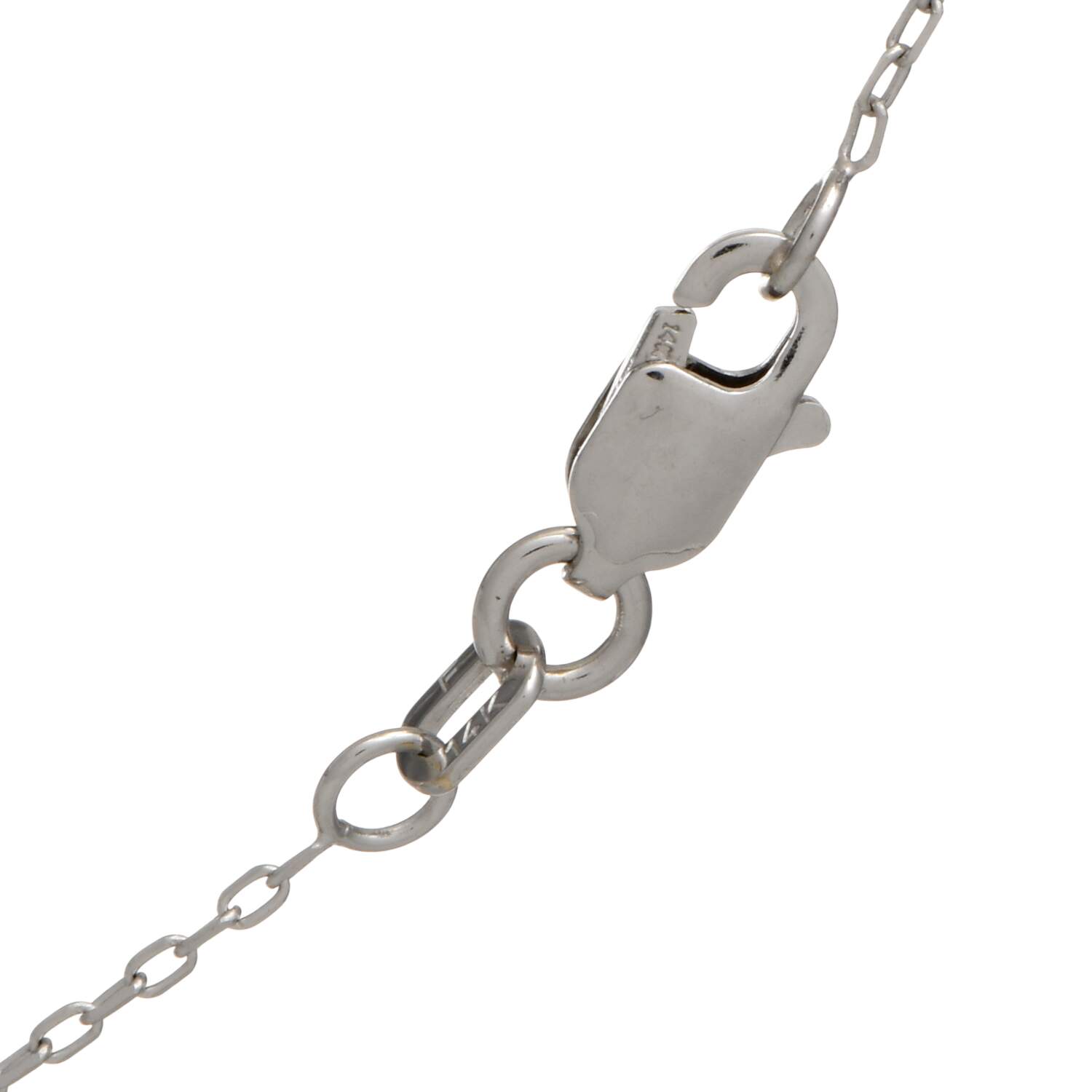 14KW Diamond (0.78) Curve Necklace-3