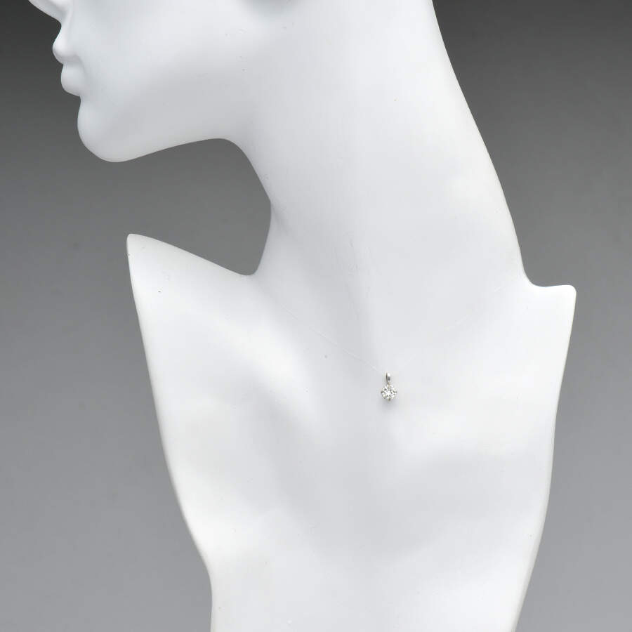 14KW Diamond(0.40) Solitare Pendant-3