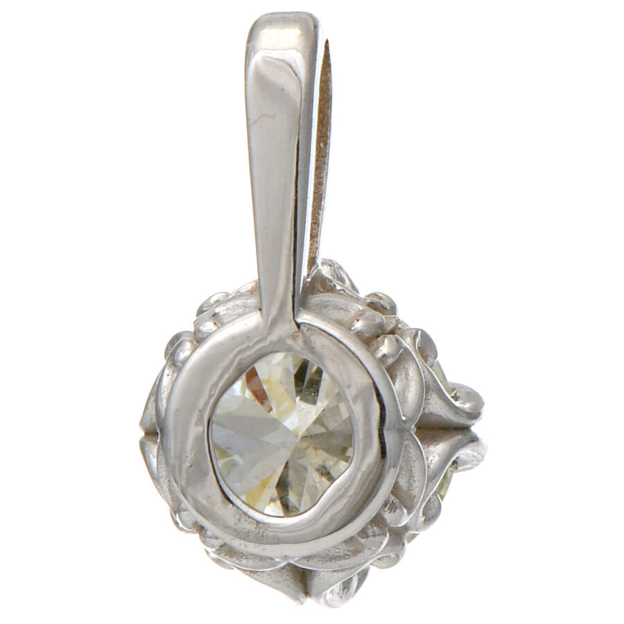 14KW Diamond(0.40) Solitare Pendant-2